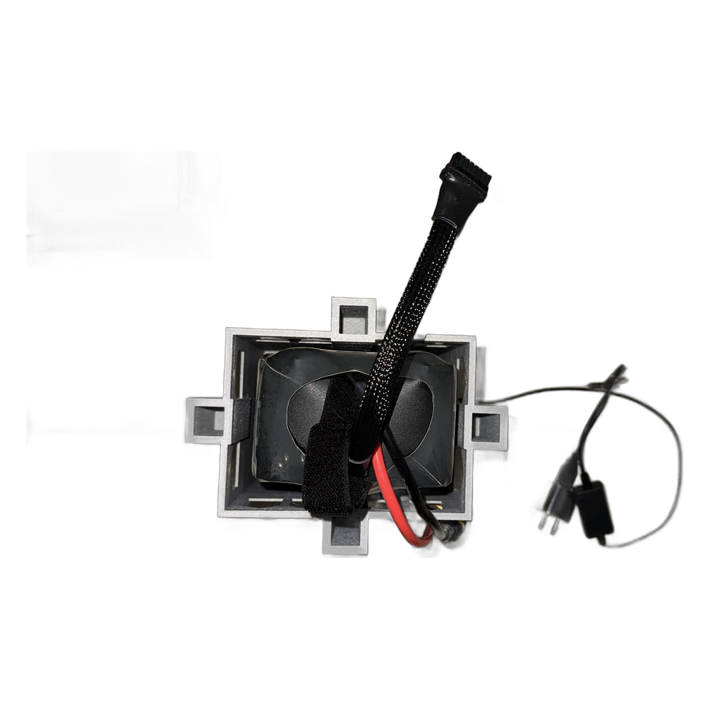 Top view with a 12S drone battery inside